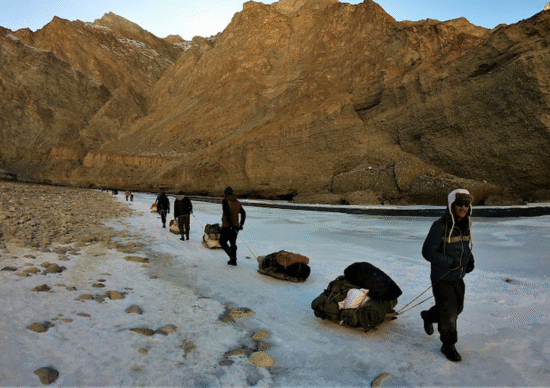 Chadar Trek - Frozen River